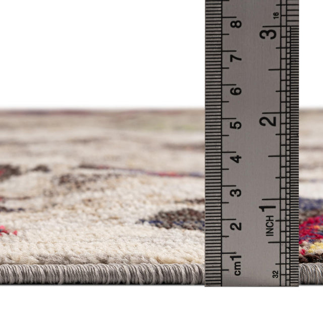 Multicolor 5' 3 x 5' 3 Haerfest Round Area Rug Abstract Super Colorful Modern Vivid Carpet for Unique Interior Design Room Decorating for Sale at Rug Engine