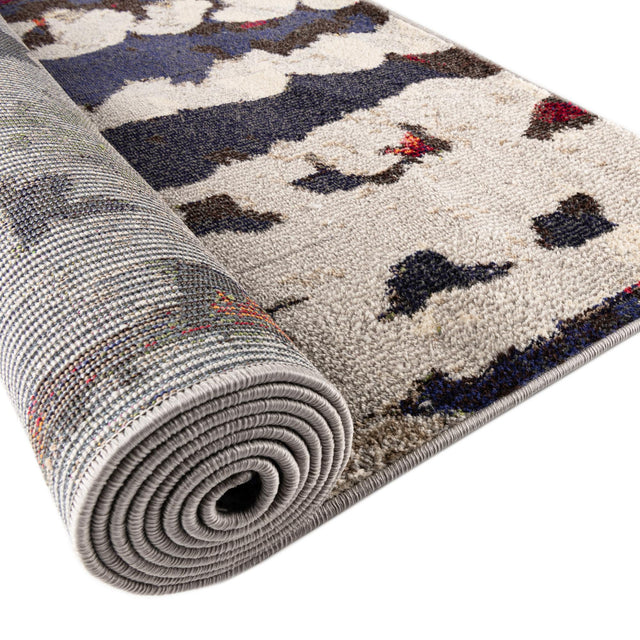 Multicolor 2' 7 x 10' Haerfest Runner Area Rug Abstract Super Colorful Modern Vivid Carpet for Unique Interior Design Room Decorating for Sale at Rug Engine