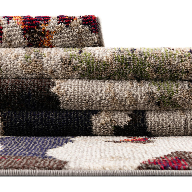 Multicolor 2' x 8' Haerfest Runner Area Rug Abstract Super Colorful Modern Vivid Carpet for Unique Interior Design Room Decorating for Sale at Rug Engine