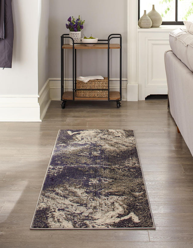 Gray 2' x 6' Haerfest Runner Area Rug Abstract Super Colorful Modern Vivid Carpet for Unique Interior Design Room Decorating for Sale at Rug Engine