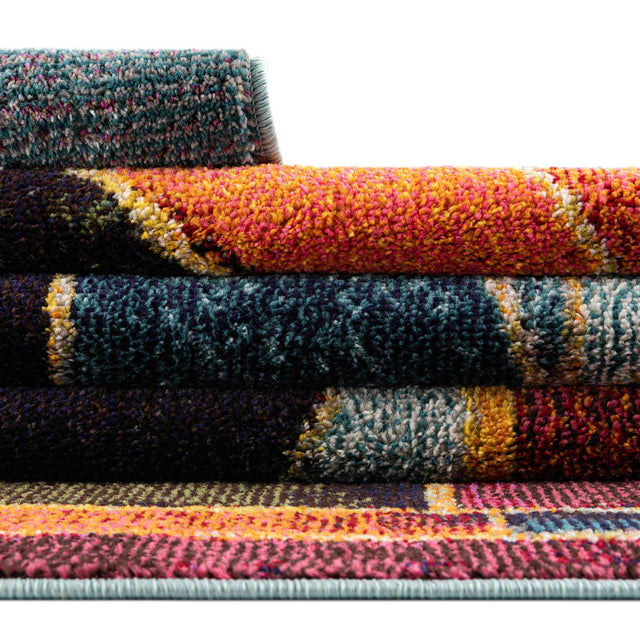 Multicolor 5' 3 x 8' Haerfest Rectangle Area Rug Abstract Super Colorful Modern Vivid Carpet for Unique Interior Design Room Decorating for Sale at Rug Engine