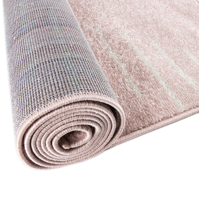 Pink 10' x 13' 1 Kai Rectangle Area Rug Easy Clean 100% Polypropylene With Cotton Backing Modern Geometric Carpet for Living, Dining, Office, Bedroom for Sale at Rug Engine