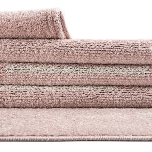 Pink 10' x 10' Kai Square Area Rug Easy Clean 100% Polypropylene With Cotton Backing Modern Geometric Carpet for Living, Dining, Office, Bedroom for Sale at Rug Engine