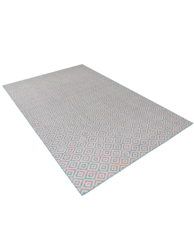 Pink and Aqua 7' 1 x 10' Jill Zarin Outdoor Rectangle Area Rug Weather Resistant for Patio, Deck, Terrace, Balcony, Porch Durable 100% Polypropylene Carpet for Outside for Sale at Rug Engine