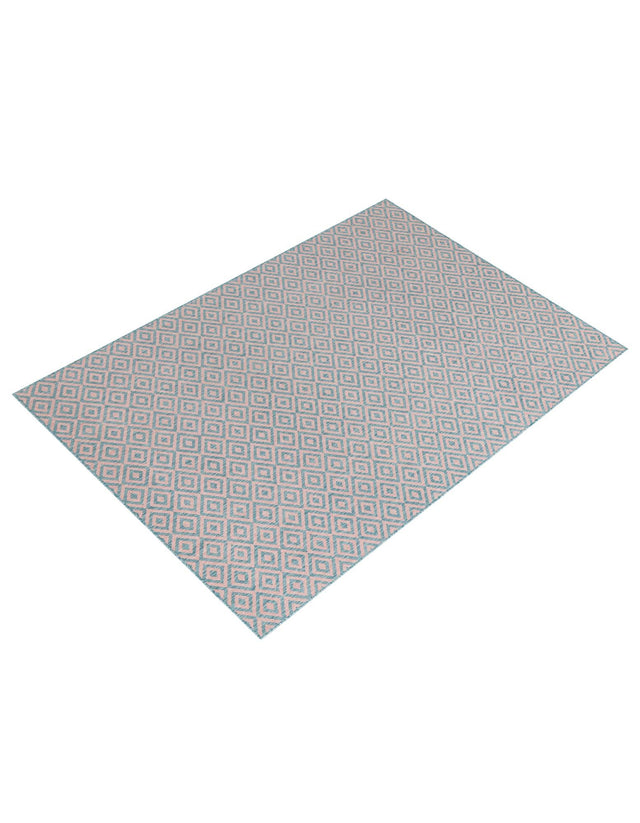 Pink and Aqua 6' 1 x 9' Jill Zarin Outdoor Rectangle Area Rug Weather Resistant for Patio, Deck, Terrace, Balcony, Porch Durable 100% Polypropylene Carpet for Outside for Sale at Rug Engine
