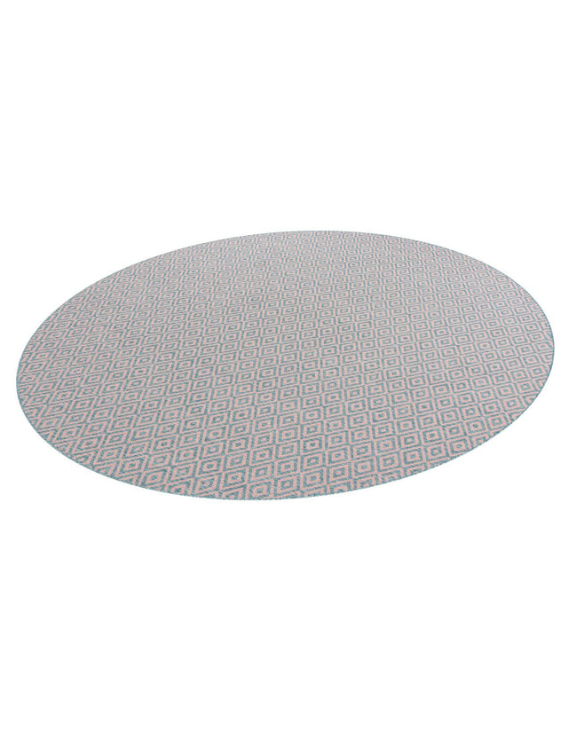 Pink and Aqua 10' 8 x 10' 8 Jill Zarin Outdoor Round Area Rug Weather Resistant for Patio, Deck, Terrace, Balcony, Porch Durable 100% Polypropylene Carpet for Outside for Sale at Rug Engine
