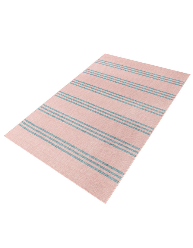 Pink and Aqua 6' 1 x 9' Jill Zarin Outdoor Rectangle Area Rug Weather Resistant for Patio, Deck, Terrace, Balcony, Porch Durable 100% Polypropylene Carpet for Outside for Sale at Rug Engine