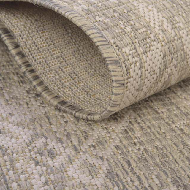 Gray 4' 1 x 4' 1 Outdoor Bohemian Round Area Rug Weather Resistant for Patio, Deck, Terrace, Balcony, Porch 100% Polypropylene Boho Carpet Mat for Sale at Rug Engine