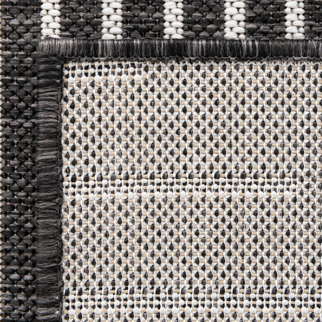 Charcoal Gray 10' x 10' Outdoor Modern Square Area Rug Weather Resistant for Patio, Deck, Terrace, Balcony, Porch 100% Polypropylene Modern Outside Carpet for Sale at Rug Engine