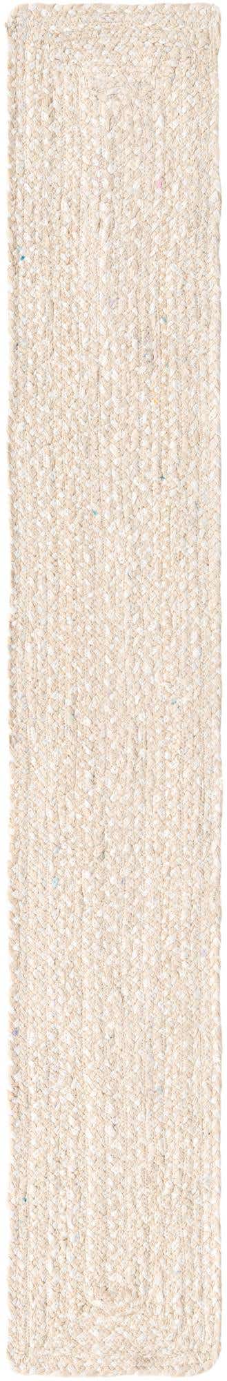 Ivory 1' 2 x 8' Braided Chindi Table Runner Area Rug Decorative Dining Room Kitchen All Natural Material Table Cover 100% Cotton Hand Braided Natural Eco-Friendly Boho Style Modern Carpet for Living Rooms Dining Office Dorm for Sale at Rug Engine