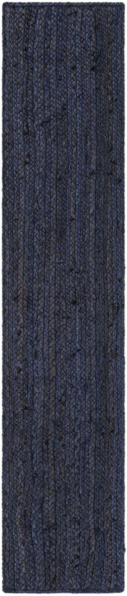 Navy Blue 1' 2 x 6' 1 Braided Jute Table Runner Area Rug Decorative Dining Room Kitchen All Natural Material Table Cover 100% Jute Hand Braided Natural Eco-Friendly Boho Style Carpet for Living Rooms Dining Office Space Dorms for Sale at Rug Engine