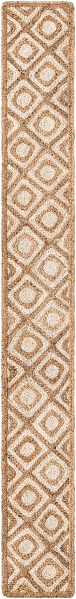 Natural 1' 2 x 10' Braided Jute Table Runner Area Rug Decorative Dining Room Kitchen All Natural Material Table Cover 100% Jute Hand Braided Natural Eco-Friendly Boho Style Carpet for Living Rooms Dining Office Space Dorms for Sale at Rug Engine