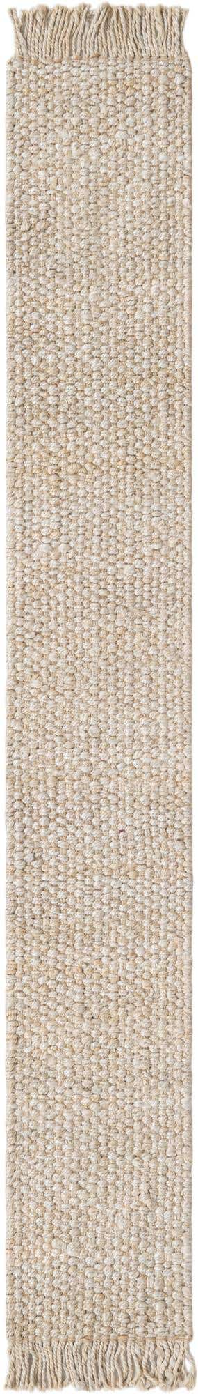 Ivory 1' 2 x 8' Chunky Jute Table Runner Area Rug Decorative Dining Room Kitchen All Natural Material Table Cover 100% All Natural Jute Sustainable Eco-Friendly Carpet Mat for Natural Interior Design Homes for Sale at Rug Engine