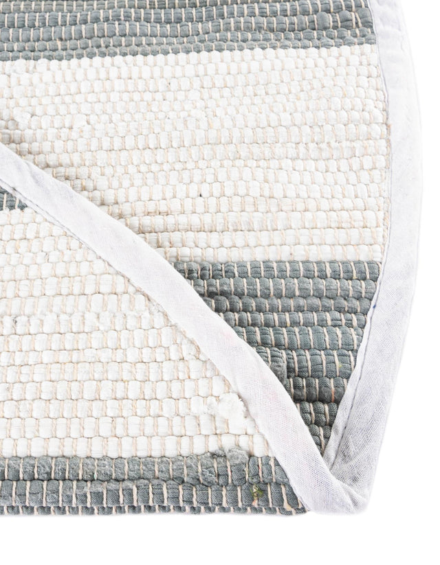 Gray 2' 2 x 3' 7 Chindi Rag Hearth Half-Round Semicircle Area Rug 100% Cotton All Natural Eco-Friendly Carpet Mat Decor for Homes for Sale at Rug Engine