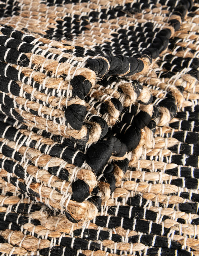 Black 1' 2 x 6' 1 Chindi Jute Table Runner Area Rug Decorative Dining Room Kitchen All Natural Material Table Cover Interior Design Home Decor Carpet Mat for Sale at Rug Engine