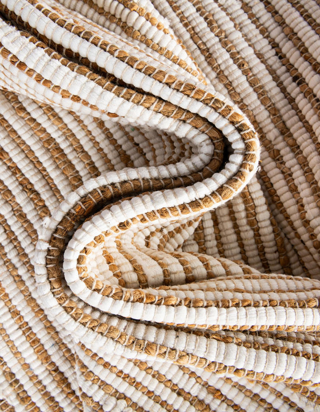 Natural 2' 2 x 3' 7 Chindi Jute Hearth Half-Round Semicircle Area Rug Interior Design Home Decor Carpet Mat for Sale at Rug Engine