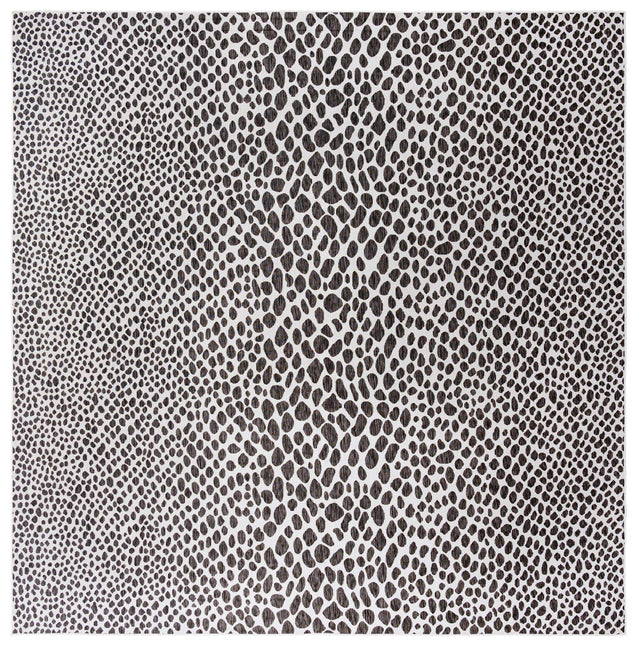 Black 13' 1 x 13' 1 Jill Zarin Outdoor Square Area Rug Weather Resistant for Patio, Deck, Terrace, Balcony, Porch Durable 100% Polypropylene Carpet for Outside for Sale at Rug Engine