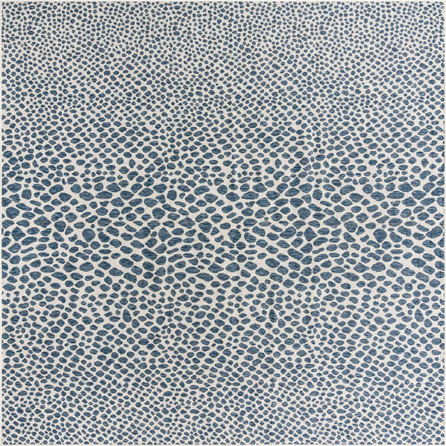 Blue 10' 8 x 10' 8 Jill Zarin Outdoor Square Area Rug Weather Resistant for Patio, Deck, Terrace, Balcony, Porch Durable 100% Polypropylene Carpet for Outside for Sale at Rug Engine