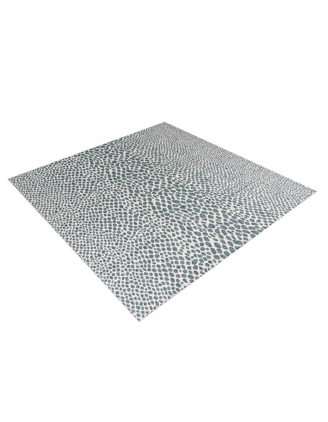 Teal 10' 8 x 10' 8 Jill Zarin Outdoor Square Area Rug Weather Resistant for Patio, Deck, Terrace, Balcony, Porch Durable 100% Polypropylene Carpet for Outside for Sale at Rug Engine