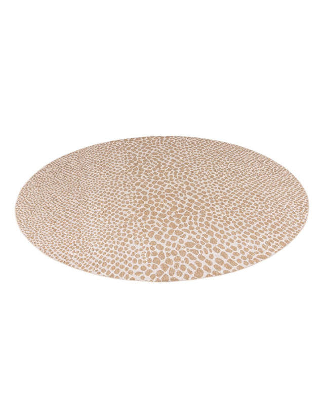 Dark Beige 10' 8 x 10' 8 Jill Zarin Outdoor Round Area Rug Weather Resistant for Patio, Deck, Terrace, Balcony, Porch Durable 100% Polypropylene Carpet for Outside for Sale at Rug Engine