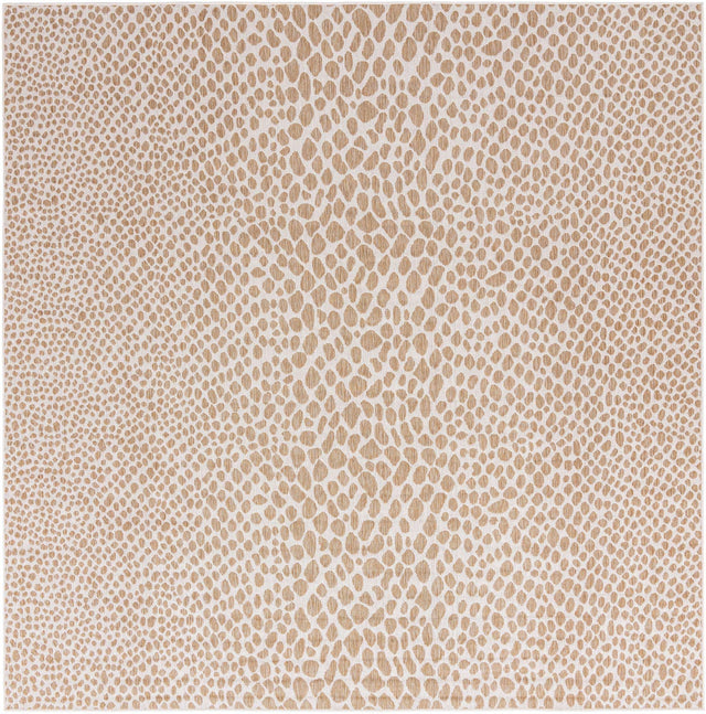 Dark Beige 10' 8 x 10' 8 Jill Zarin Outdoor Square Area Rug Weather Resistant for Patio, Deck, Terrace, Balcony, Porch Durable 100% Polypropylene Carpet for Outside for Sale at Rug Engine