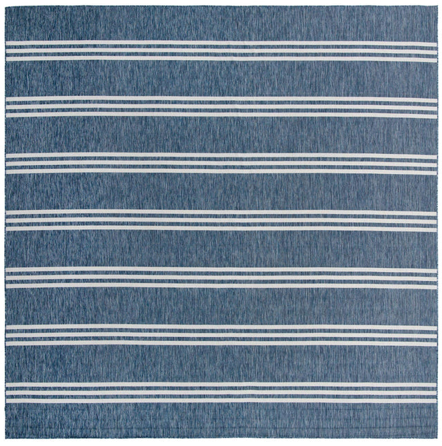 Blue 13' 1 x 13' 1 Jill Zarin Outdoor Square Area Rug Weather Resistant for Patio, Deck, Terrace, Balcony, Porch Durable 100% Polypropylene Carpet for Outside for Sale at Rug Engine