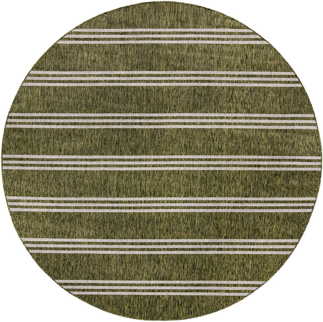 Green 10' 8 x 10' 8 Jill Zarin Outdoor Round Area Rug Weather Resistant for Patio, Deck, Terrace, Balcony, Porch Durable 100% Polypropylene Carpet for Outside for Sale at Rug Engine