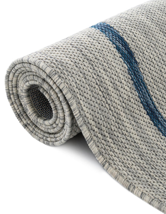 Gray 10' 8 x 10' 8 Outdoor Botanical Square Area Rug Weather Resistant for Patio, Deck, Terrace, Balcony, Porch Polypropylene Garden Floral Tropical Carpet for Sale at Rug Engine