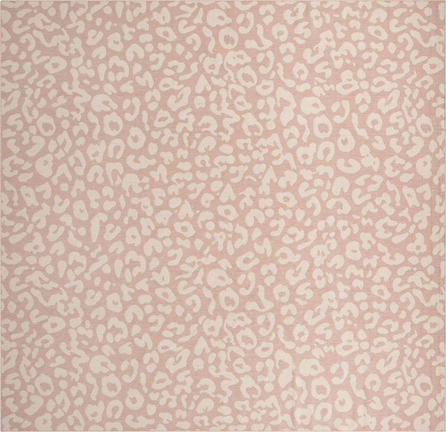 Pink Ivory 13' 1 x 13' 1 Outdoor Safari Square Area Rug Weather Resistant for Patio, Deck, Terrace, Balcony, Porch Animal Print Wildlife Nature Carpet for Sale at Rug Engine