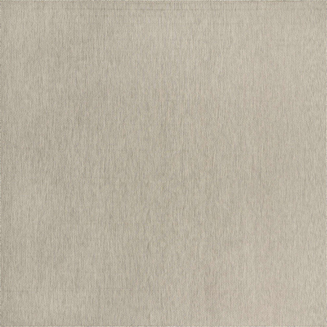 Light Gray 13' 1 x 13' 1 Outdoor Solid Square Area Rug Weather Resistant for Patio, Deck, Terrace, Balcony, Porch 100% Polypropylene Minimalist Waterproof Carpet for Sale at Rug Engine