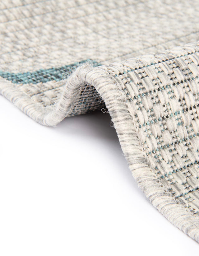 Gray 10' 8 x 10' 8 Outdoor Trellis Square Area Rug Weather Resistant for Patio, Deck, Terrace, Balcony, Porch Geometric Design Water Safe Outside Carpet for Sale at Rug Engine