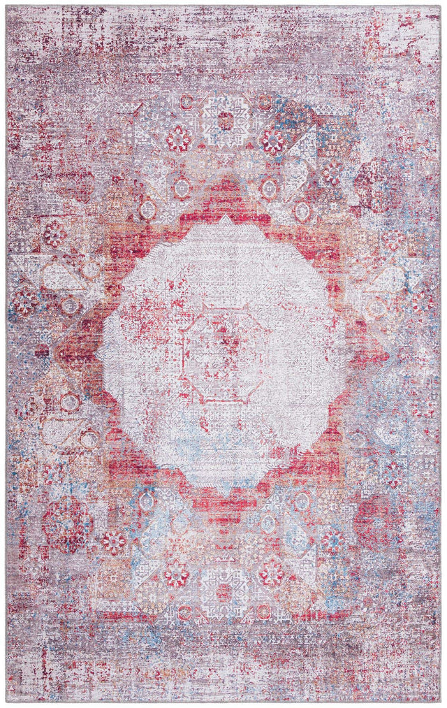 Washable Multicolor 5' x 8' Yara Rectangle Area Rug Easy to Clean Stain Resistant & Durable Polyester & Chenille Carpet for Sale at Rug Engine