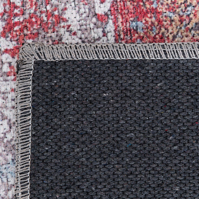 Washable Multicolor 5' x 5' Yara Octagon Area Rug Easy to Clean Stain Resistant & Durable Polyester & Chenille Carpet for Sale at Rug Engine