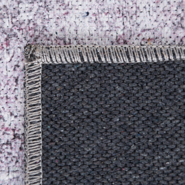 Washable Pink Ivory 6' x 9' Yara Rectangle Area Rug Easy to Clean Stain Resistant & Durable Polyester & Chenille Carpet for Sale at Rug Engine
