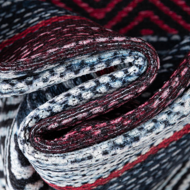 Washable Navy Blue 2' x 5' Yara Runner Area Rug Easy to Clean Stain Resistant & Durable Polyester & Chenille Carpet for Sale at Rug Engine