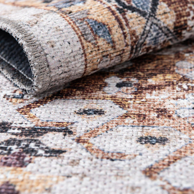 Washable Ivory Almond 7' 10 x 7' 10 Yara Octagon Area Rug Easy to Clean Stain Resistant & Durable Polyester & Chenille Carpet for Sale at Rug Engine