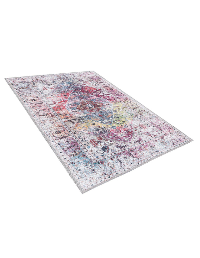 Washable Multicolor 2' x 3' Yara Rectangle Area Rug Easy to Clean Stain Resistant & Durable Polyester & Chenille Carpet for Sale at Rug Engine