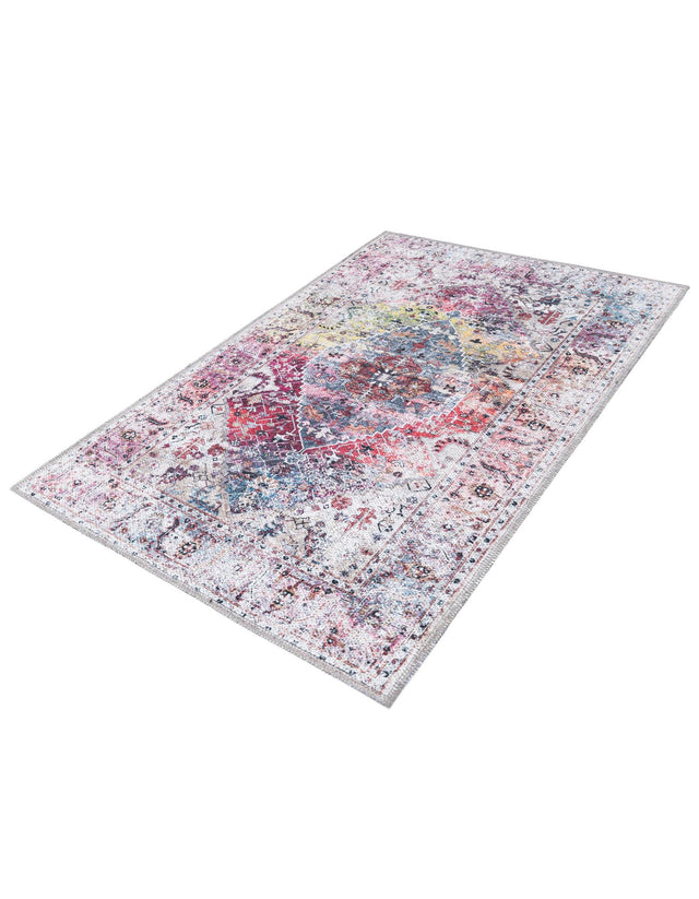 Washable Multicolor 2' x 3' Yara Rectangle Area Rug Easy to Clean Stain Resistant & Durable Polyester & Chenille Carpet for Sale at Rug Engine