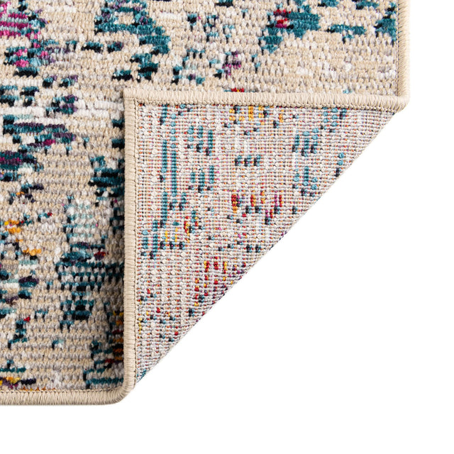 Ivory 2' x 6' Charm Runner Area Rug 100% Polypropylene With Jute Backing Traditional Vintage Distressed Look Carpet for Living Rooms Dining Office Space for Sale at Rug Engine