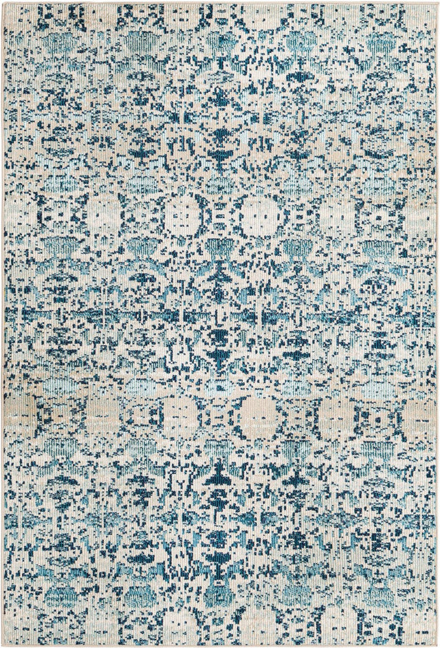 Ivory 4' x 6' Charm Rectangle Area Rug 100% Polypropylene With Jute Backing Traditional Vintage Distressed Look Carpet for Living Rooms Dining Office Space for Sale at Rug Engine