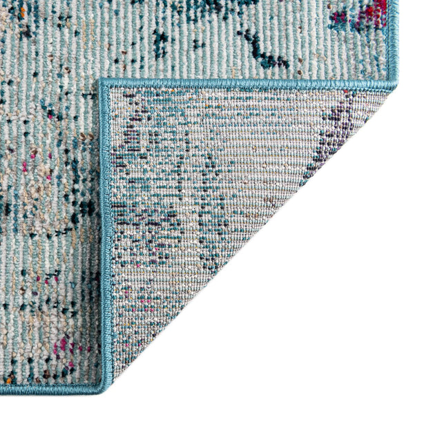 Multicolor 5' x 8' Charm Rectangle Area Rug 100% Polypropylene With Jute Backing Traditional Vintage Distressed Look Carpet for Living Rooms Dining Office Space for Sale at Rug Engine