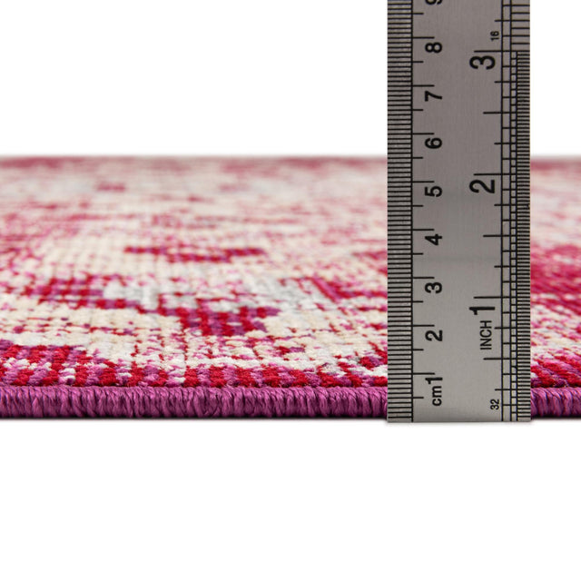 Red 5' x 8' Charm Rectangle Area Rug 100% Polypropylene With Jute Backing Traditional Vintage Distressed Look Carpet for Living Rooms Dining Office Space for Sale at Rug Engine