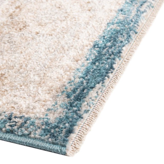 Blue 5' 3 x 8' 2 Lola Rectangle Area Rug Polypropylene With Jute Backing Traditional Pattern Easy Clean Carpet for Home Interior Design for Sale at Rug Engine