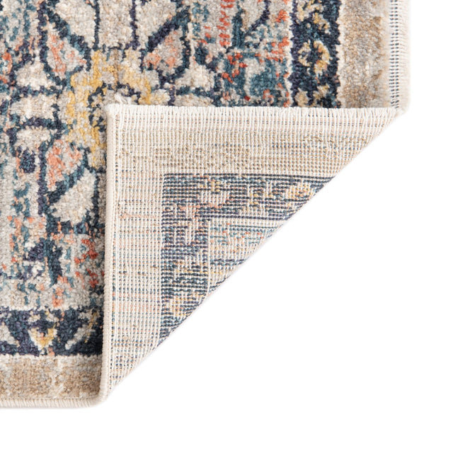 Multicolor 7' x 10' 4 Lola Rectangle Area Rug Polypropylene With Jute Backing Traditional Pattern Easy Clean Carpet for Home Interior Design for Sale at Rug Engine