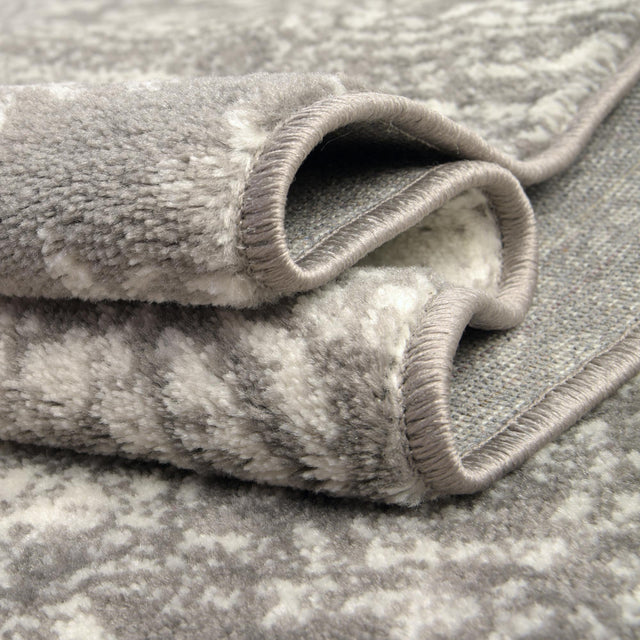 Light Gray 6' 1 x 6' 1 Sofia Octagon Area Rug Durable Easy Clean Stain Resistant Unique Carpet for Affordable Interior Home Design for Sale at Rug Engine
