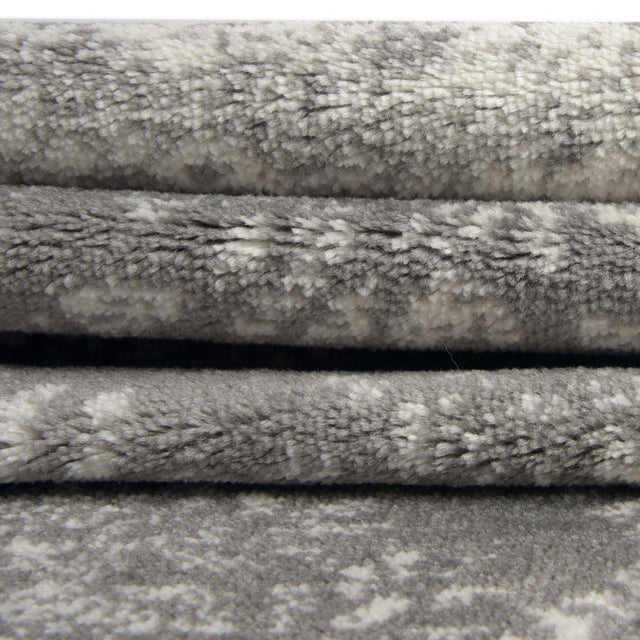 Light Gray 6' 1 x 6' 1 Sofia Octagon Area Rug Durable Easy Clean Stain Resistant Unique Carpet for Affordable Interior Home Design for Sale at Rug Engine