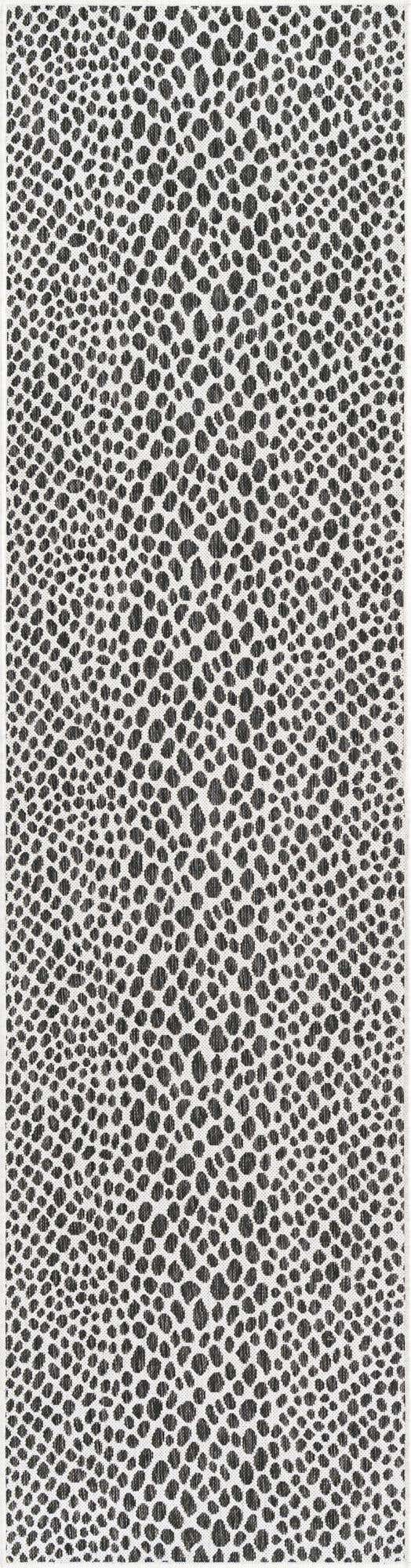 Black 2' 7 x 10' Jill Zarin Outdoor Runner Area Rug Weather Resistant for Patio, Deck, Terrace, Balcony, Porch Durable 100% Polypropylene Carpet for Outside for Sale at Rug Engine