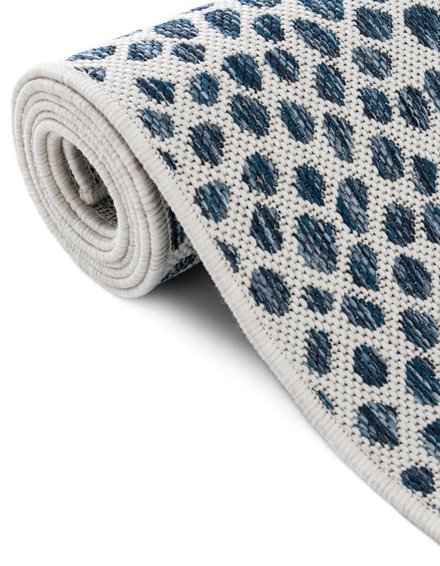 Blue 7' 10 x 7' 10 Jill Zarin Outdoor Octagon Area Rug Weather Resistant for Patio, Deck, Terrace, Balcony, Porch Durable 100% Polypropylene Carpet for Outside for Sale at Rug Engine