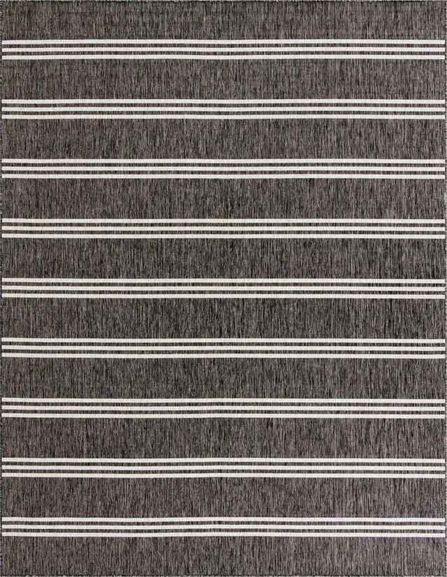 Charcoal 10' x 13' 1 Jill Zarin Outdoor Rectangle Area Rug Weather Resistant for Patio, Deck, Terrace, Balcony, Porch Durable 100% Polypropylene Carpet for Outside for Sale at Rug Engine