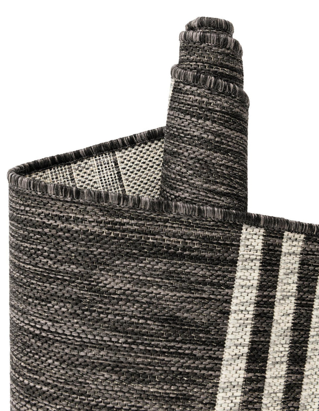Charcoal 4' 1 x 4' 1 Jill Zarin Outdoor Octagon Area Rug Weather Resistant for Patio, Deck, Terrace, Balcony, Porch Durable 100% Polypropylene Carpet for Outside for Sale at Rug Engine
